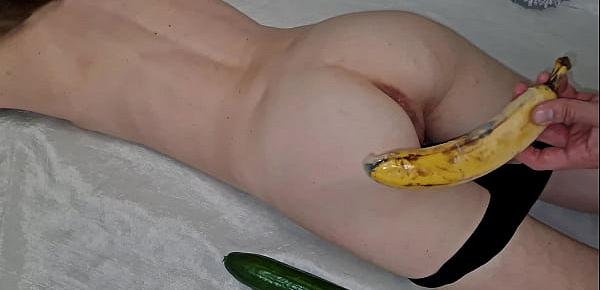  DILDO Banana CUCUMBER Choosing BEST for Tiny pussy